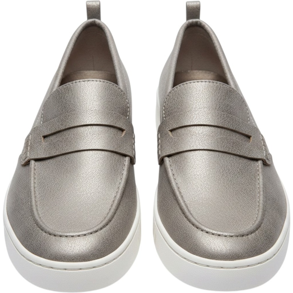 Tommy Bahama Venus Metallic Penny‎ Loafers Mens 8.5 Silver Champagne PL251101